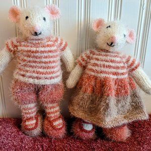 Meet Gunnar Mouse handmade tricot stuffed animal baby shower -birthday gift 15 i